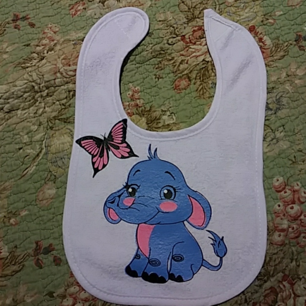 Elephant baby bib‎